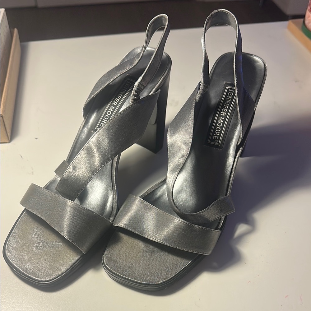 Jennifer Moore Silver Women's Heels